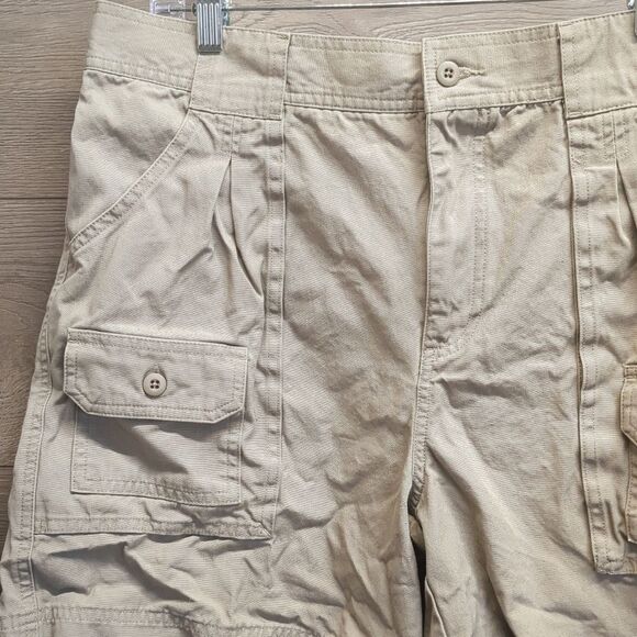 Cabelas Khaki Hiking Shorts Mens Size 34 - Picture 2 of 6